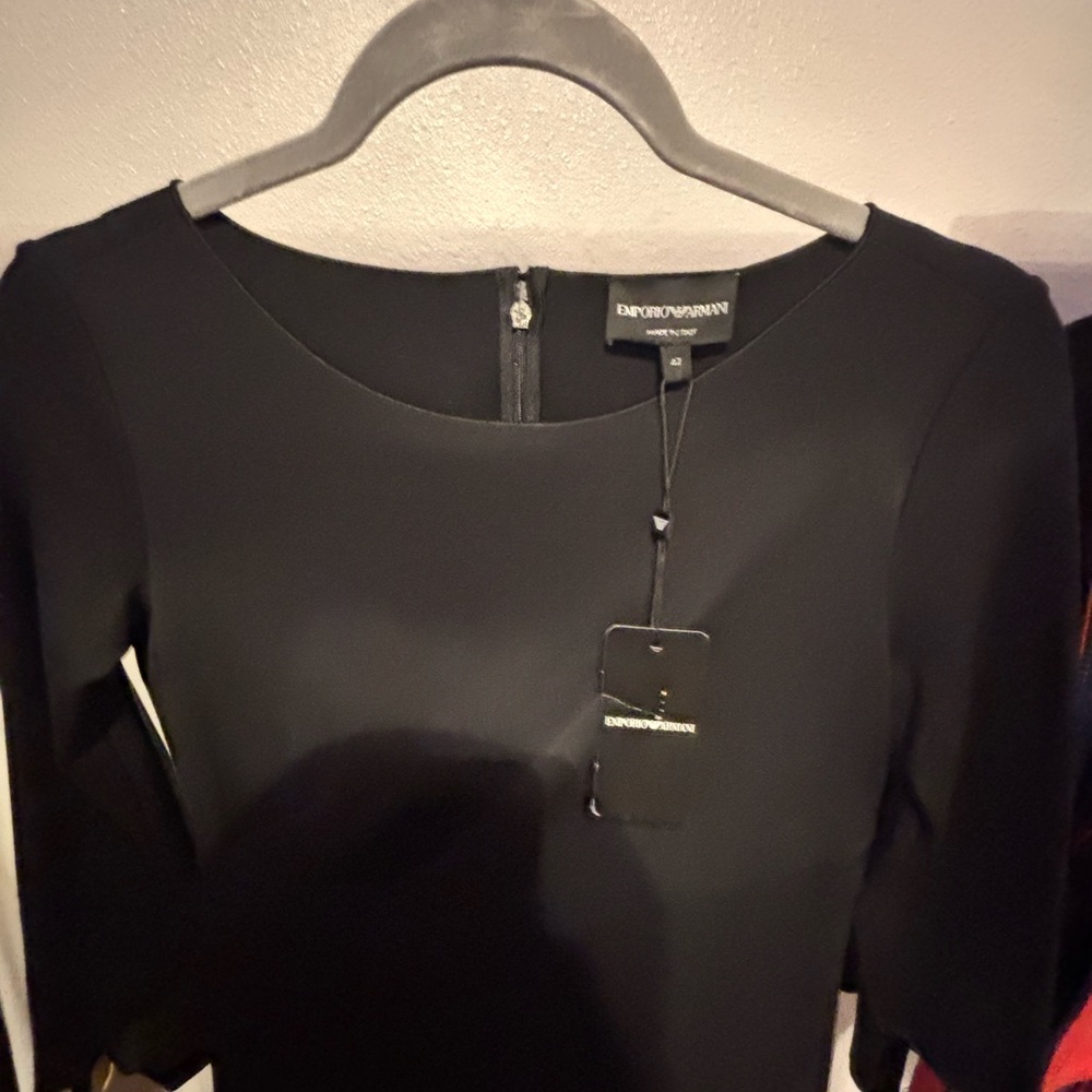 Emporio Armani Black Long Sleeve Dress - Picture 10 of 10